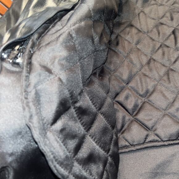 Vintage Phase 2 Men Genuine Leather Lined Heavy Coat L Black Jacket - Picture 5 of 5